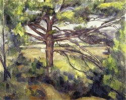 Great Pine And Red Earth C 1885 by Paul Cezanne