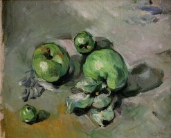 Green Apples C 1872 73 Oil on Canvas by Paul Cezanne