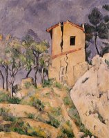 House with Cracked Wall by Paul Cezanne