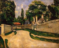 Houses Along a Road by Paul Cezanne