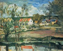 In The Valley of The Oise River 1873 1875 by Paul Cezanne