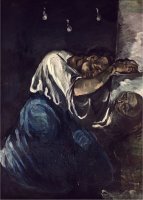 La Madeleine Or La Douleur Circa 1869 by Paul Cezanne
