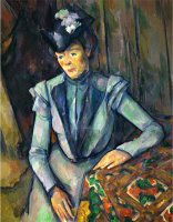 Lady in Blue 1900 1904 by Paul Cezanne