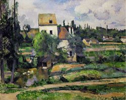Landscape in Auvers by Paul Cezanne