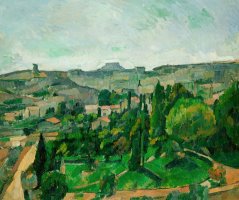 Landscape In The Ile-de-france by Paul Cezanne