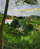Landscape with Red Rooftops Also Called Pine Tree at L Estaque 1876 by Paul Cezanne