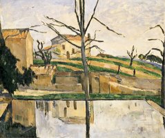 Le Bassin Du Jas De Bouffan Circa 1878 by Paul Cezanne
