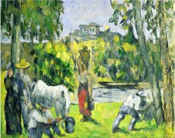 Life in The Fields Circa 1875 by Paul Cezanne