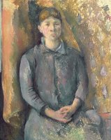 Madame Cezanne C 1886 Oil on Canvas by Paul Cezanne