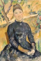 Madame Cezanne Nee Hortense Fiquet 1850 1922 in The Conservatory by Paul Cezanne