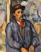 Man in a Blue Smock by Paul Cezanne