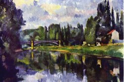 Marne Shore by Paul Cezanne