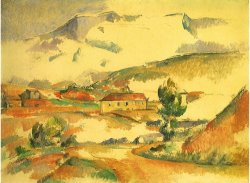 Mont Sainte Victoire 1887 by Paul Cezanne