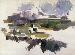 Montagne Sainte Victoire 1904 05 by Paul Cezanne