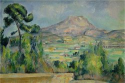 Montagne Sainte Victoire Circa 1887 90 by Paul Cezanne