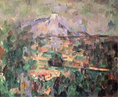 Montagne Sainte Victoire From Lauves 1904 06 by Paul Cezanne