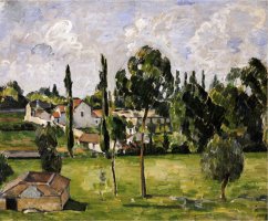 Paysage Avec Conduite D Eau Circa 1879 by Paul Cezanne