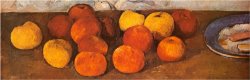 Pommes Et Biscuit Detail by Paul Cezanne