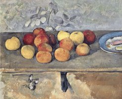 Pommes Et Biscuits by Paul Cezanne