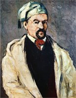 Portrait of a Man in a Blue Cap Or Uncle Dominique Circa 1866 by Paul Cezanne