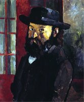 Portrait of Cezanne with Felt Hat Around 1879 by Paul Cezanne