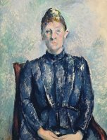 Portrait Of Madame Cezanne by Paul Cezanne