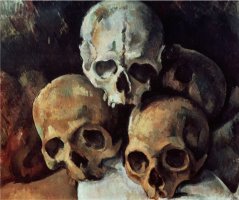 Pyramid of Skulls 1898 1900 Oil on Canvas by Paul Cezanne
