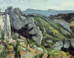 Rocks at L Estaque 1879 82 by Paul Cezanne