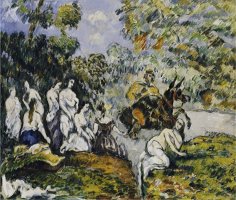 Scene Legendaire Circa 1878 by Paul Cezanne