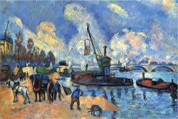 Seine at Bercy by Paul Cezanne