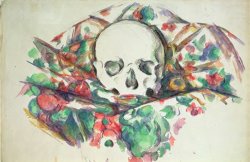 Skull on Drapery C 1902 06 by Paul Cezanne
