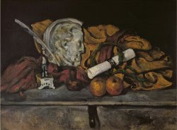 Still Life of The Artist S Accessories 1872 by Paul Cezanne