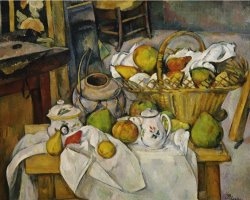 Still Life with a Basket by Paul Cezanne