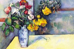 Still Life with Flowers in a Vase by Paul Cezanne