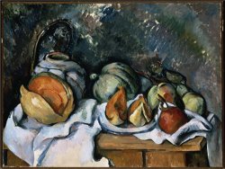Still Life with Fruit And a Ginger Pot C 1895 by Paul Cezanne