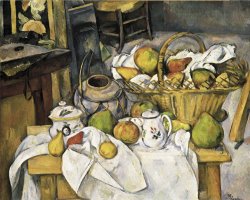 Still Life with Fruit Basket 1880 1890 by Paul Cezanne
