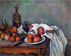 Still Life with Onions 1895 by Paul Cezanne