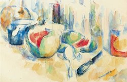 Still Life with Sliced Open Watermelon by Paul Cezanne