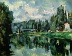 The Banks of the Marne at Creteil by Paul Cezanne
