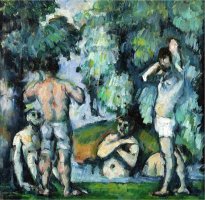 The Five Bathers 1875 77 by Paul Cezanne