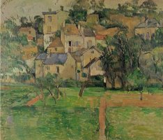 The Hermitage at Pontoise 1884 Oil on Canvas by Paul Cezanne