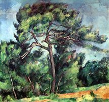 The Large Pine Circa 1889 by Paul Cezanne