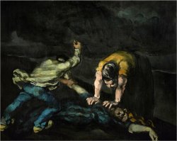 The Murder 1868 by Paul Cezanne