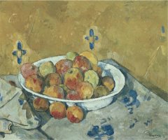 The Plate of Apples C 1897 by Paul Cezanne