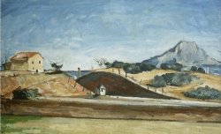 The Railway Cutting About 1870 by Paul Cezanne