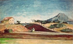 The Railway Cutting C 1870 by Paul Cezanne