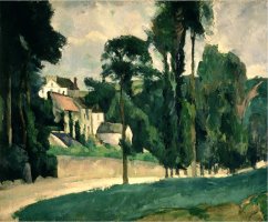 The Road at Pontoise 1875 by Paul Cezanne