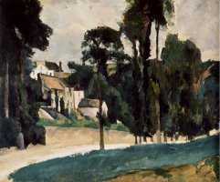 The Road at Pontoise by Paul Cezanne