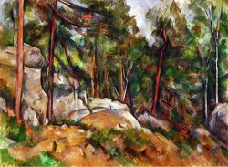 The Rocks in The Park of The Chateau Noir 1898 1899 by Paul Cezanne