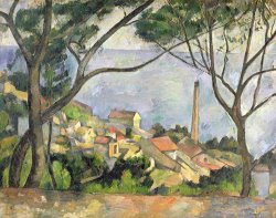 The Sea at l Estaque by Paul Cezanne